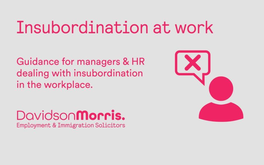 Insubordination At Work A Guide For Employers Cambridge Network 